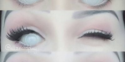 Mesh white crazy lenses