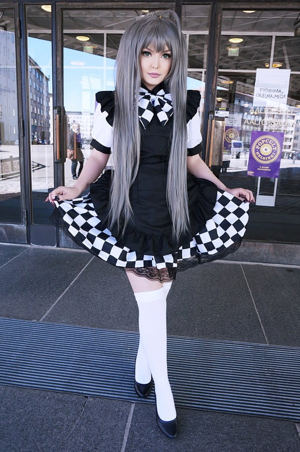 Anime Cosplay Lolita Maid Girls Lace Thigh High Socks Over Knee