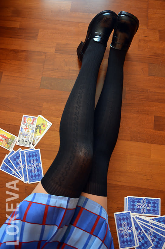 Black Sugar Skull Fishnet Thigh Highs