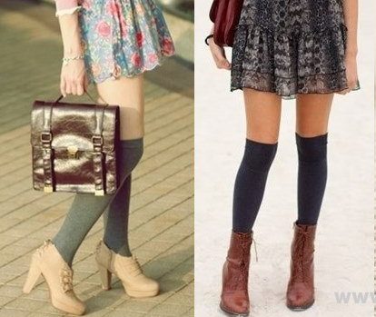 Feminine-Knee-Socks-Outfit