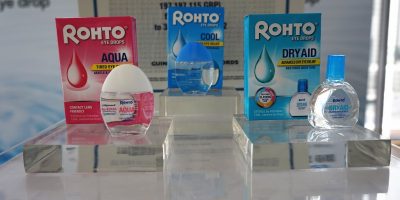 Rewetting Eye drops for colored contact lenses