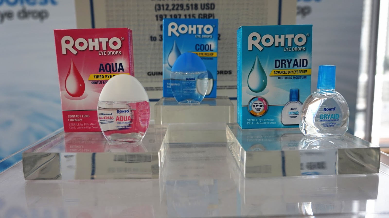 Rewetting Eye drops for colored contact lenses