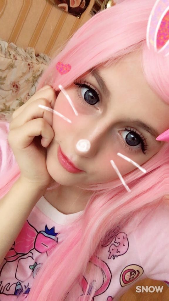 big doll like eyes