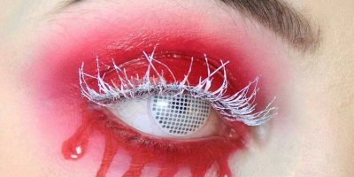 white out costume contact lenses