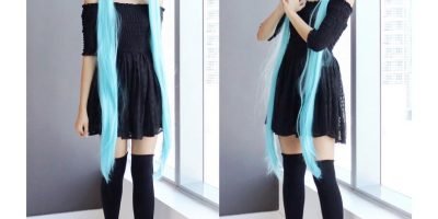 Vocaloid Miku 075 B cosplay wig