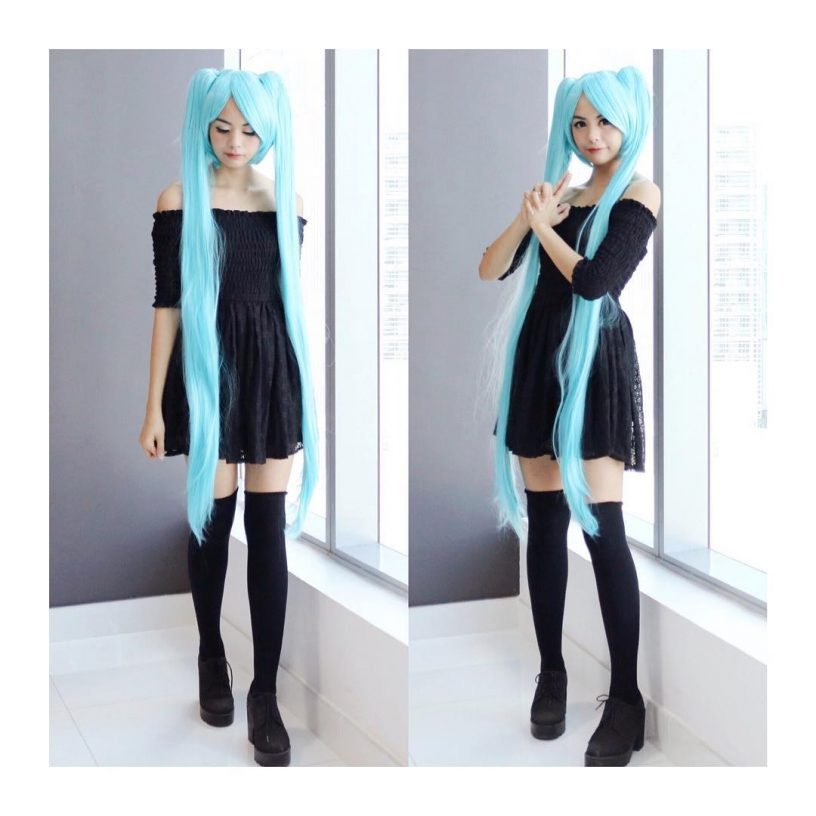 Vocaloid Miku 075 B cosplay wig