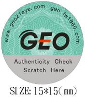 geo contact lenses anti fake sticker