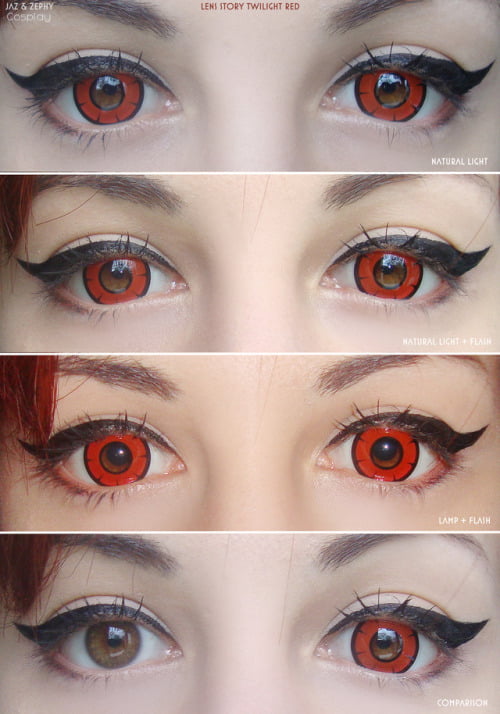 lens story twilight red contacts