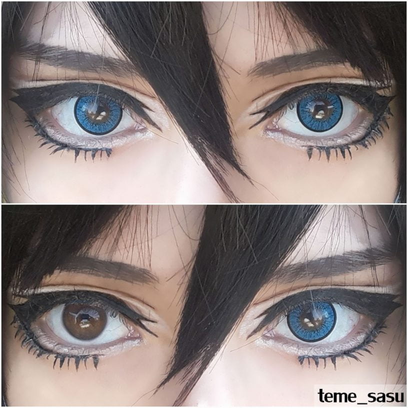 EOS New Adult blue lenses