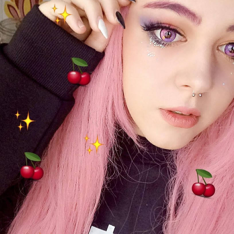 Sweety Anime violet lenses
