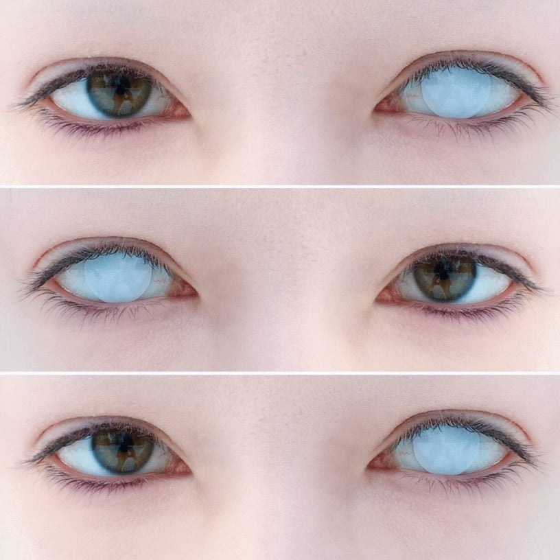 Blind White Zombie Contacts Uniqso