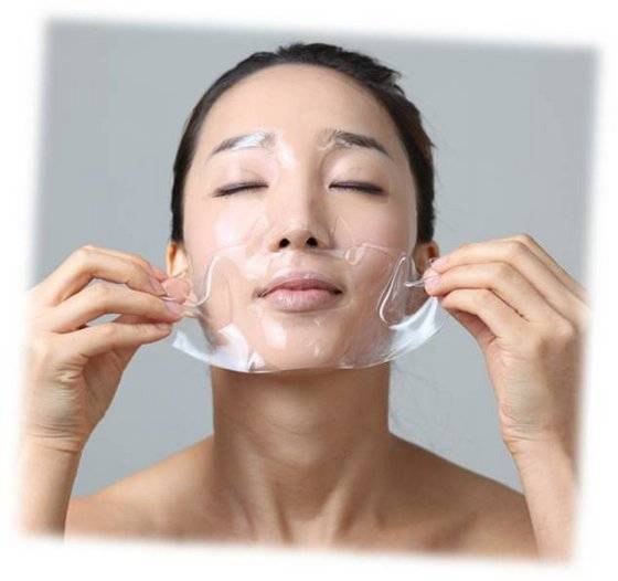 korean skin care hydrogel mask