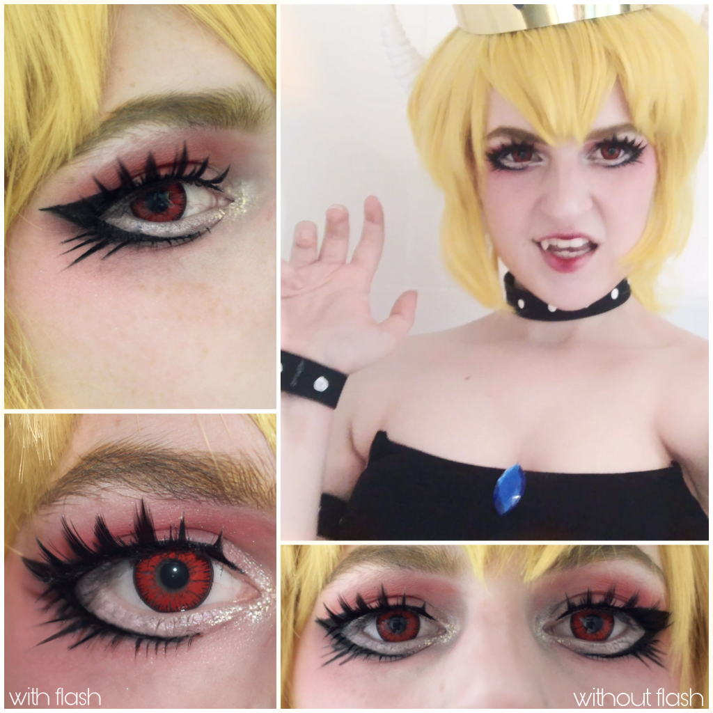 Bowsette Cosplay with Sweety Candy Red Contacts — UNIQSO