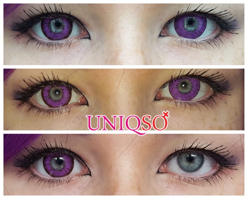 Sweety Akaten violet contacts Kaisa cosplay