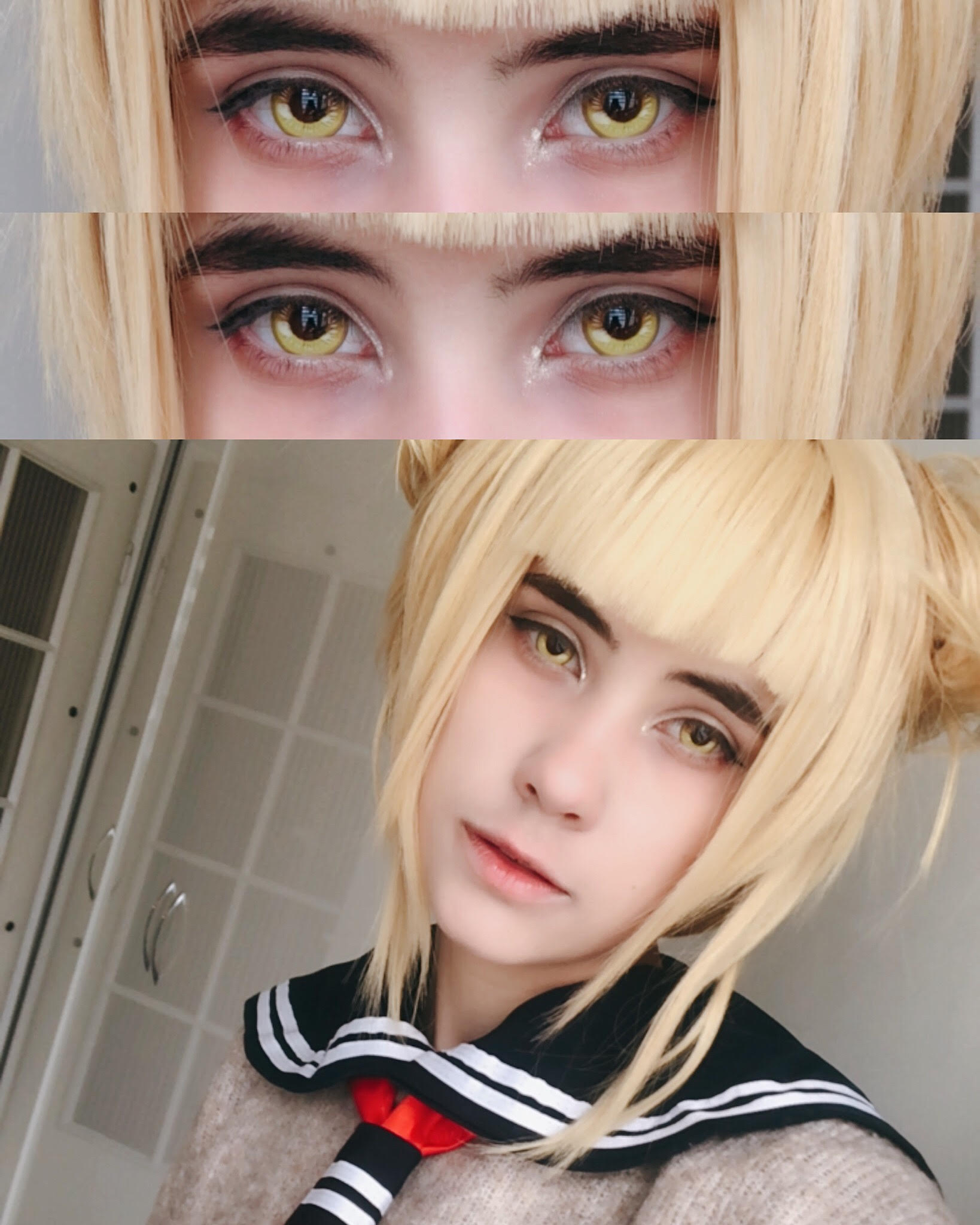 Toga Cosplay Colored Contacts: Sweety Anime Yellow.