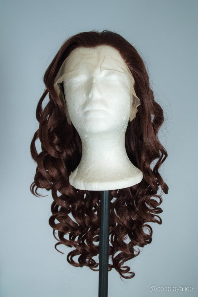 lace front synthetic wig with extended lace