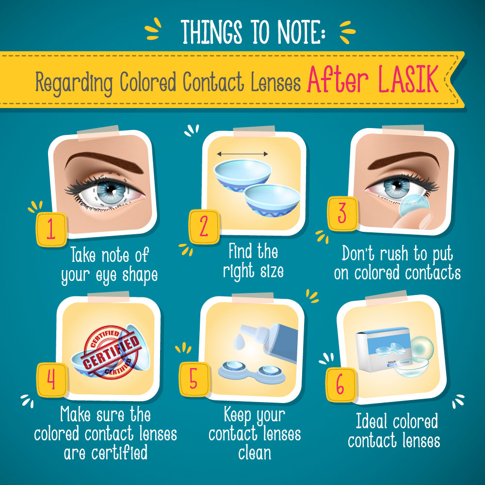 Things To Note - Regarding Colored Contact Lenses After LASIK