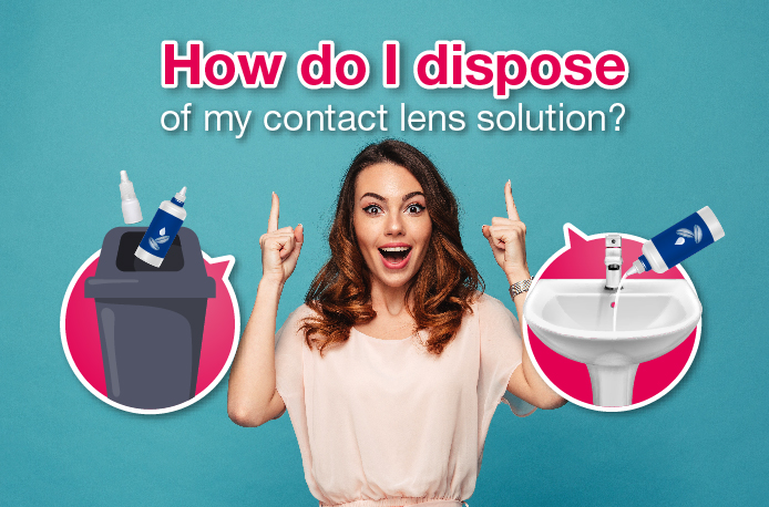how to dispose of expired contact lens cleaning solution
