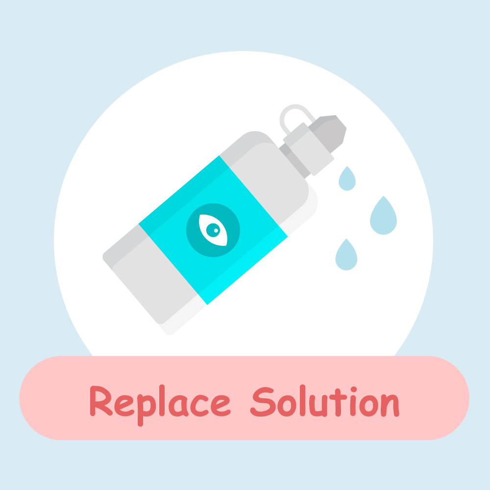 Dispose the solution from the wells of the case and pour a few drops again.