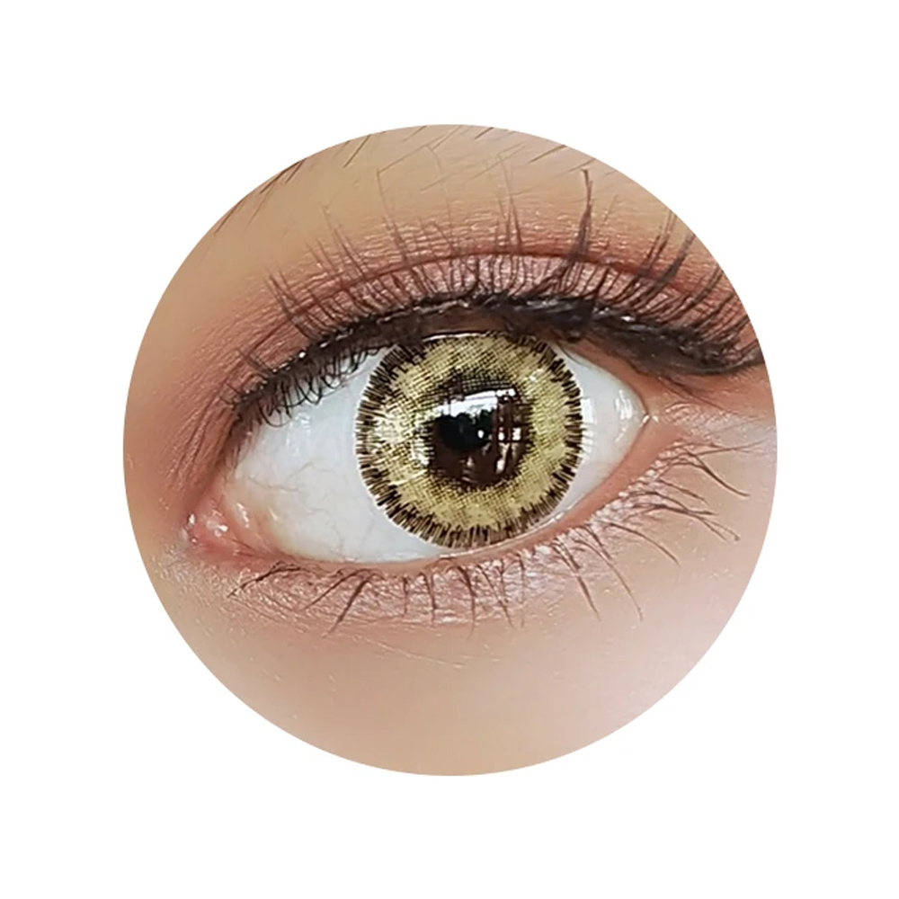 Colorvue Fizzy Sepia Brown. Best coloured contacts for dark eyes.