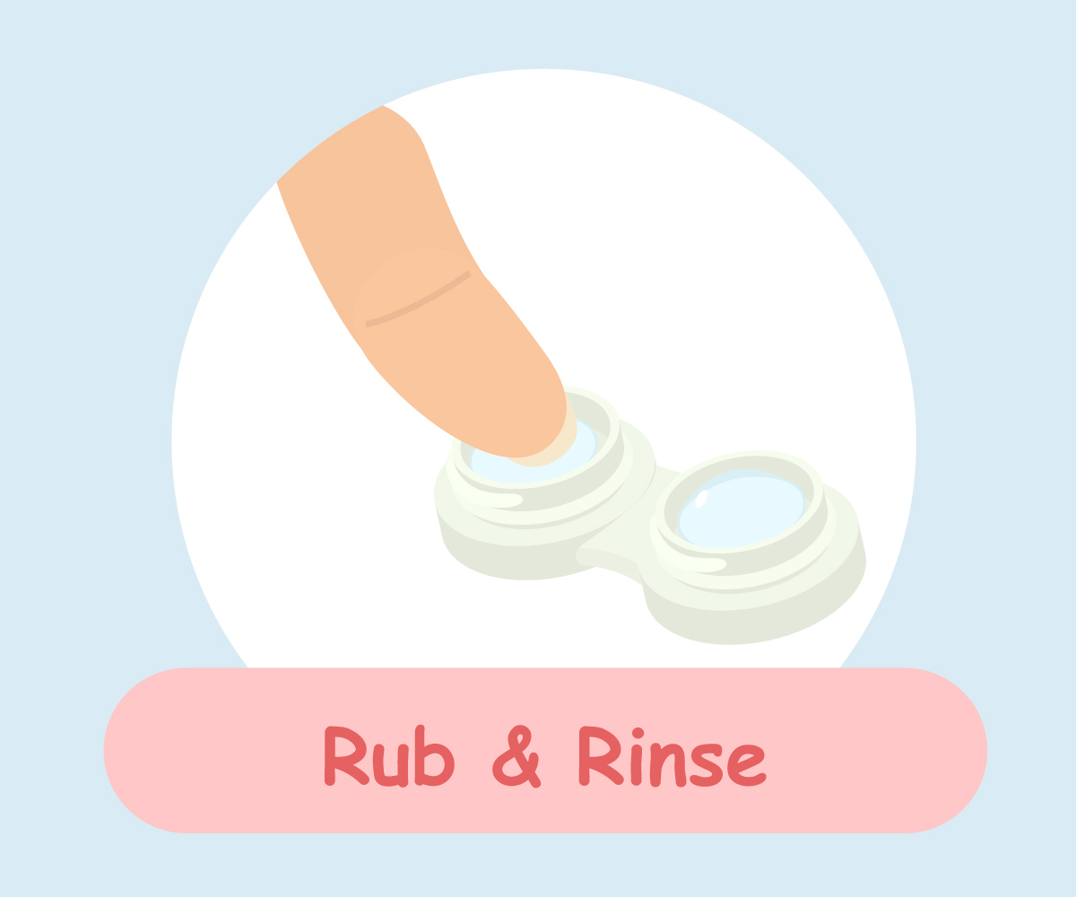 Rub it for at least five seconds using the tip of your finger as an extra step of "Rub & Rinse". This will effectively remove the biofilm that is not visible to the naked eye.