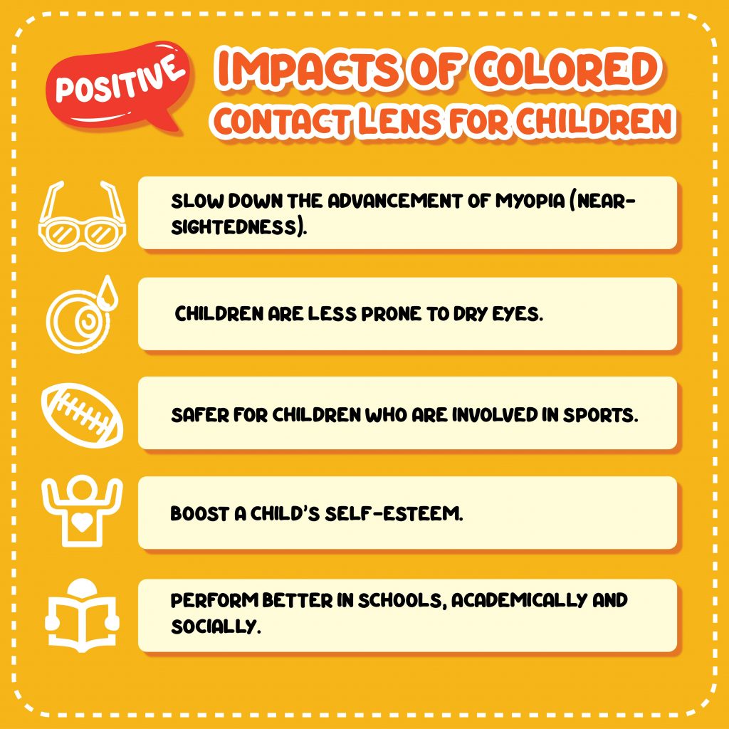 Positive Impacts of Colored Contact Lens for Children