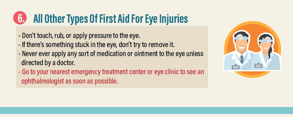 All Other Types Of First Aid For Eye Injuries