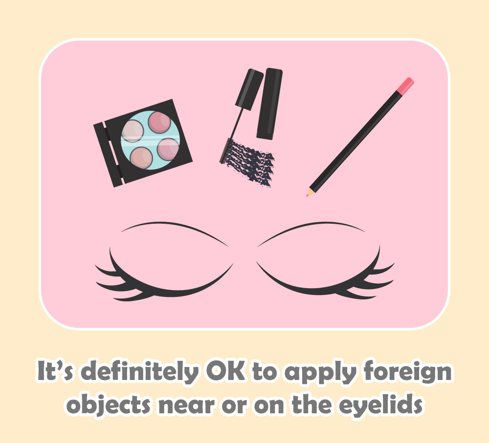 It's definitely OK as long as the magnets on the eyelash are adhered properly to the eyelid.