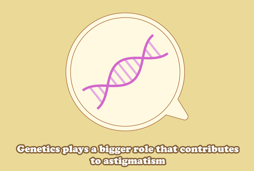 Genetics plays a bigger role that contributes to astigmatism