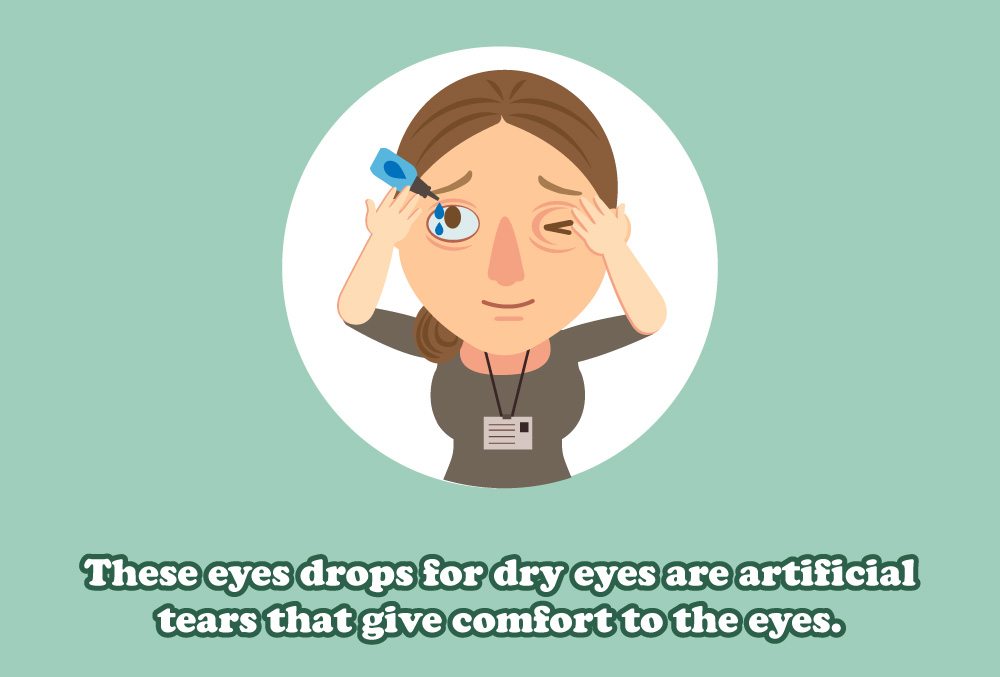 These eyes drops for dry eyes are artificial tears that give comfort to the eyes.