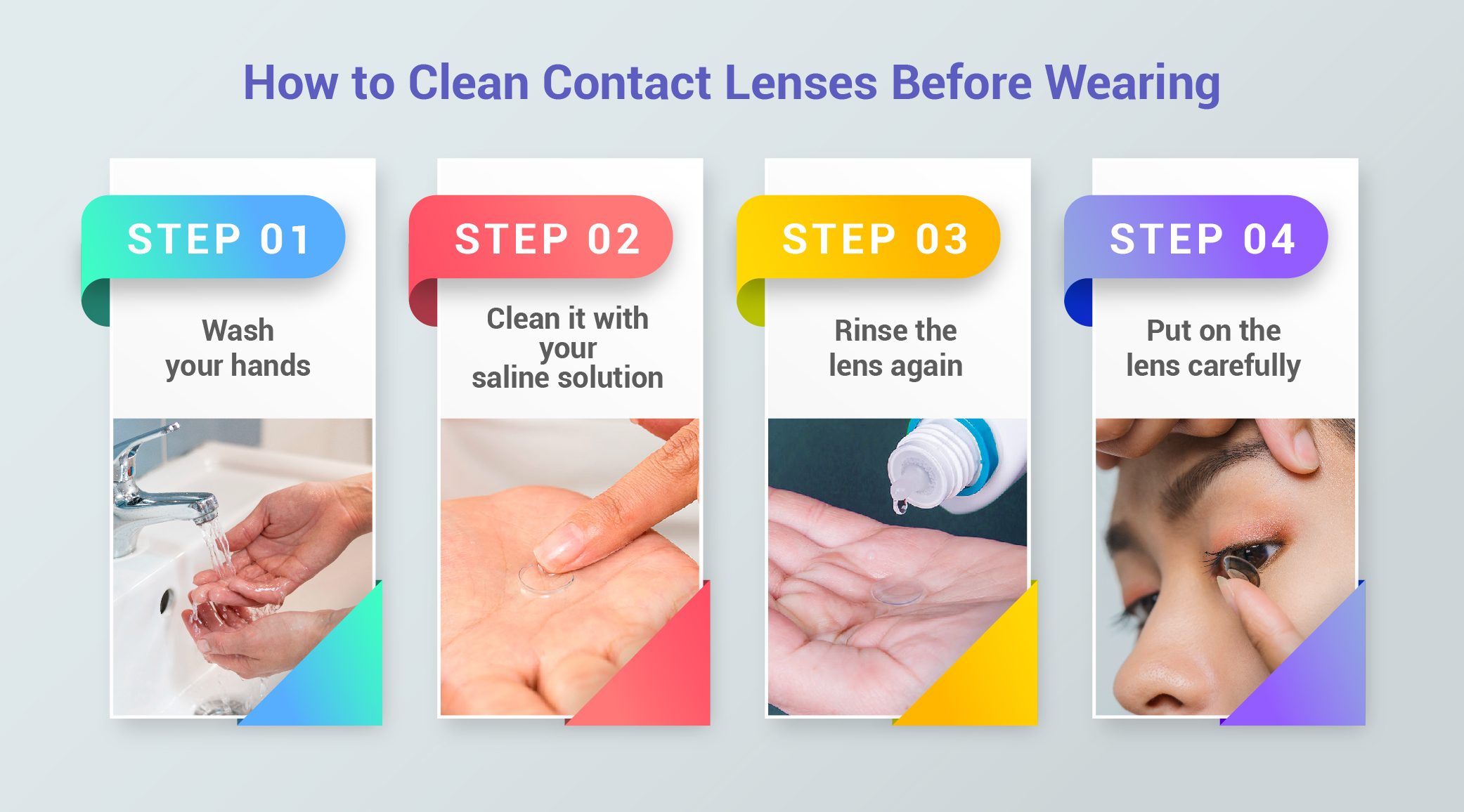 How To Clean Contact Lens Right Before & After Wearing Them