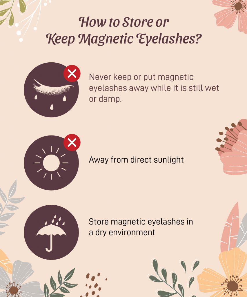 how to store magnetic eyelashes