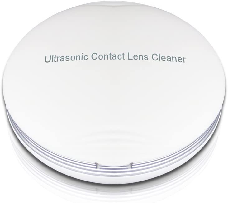 Ultrasonic contact lens cleaner