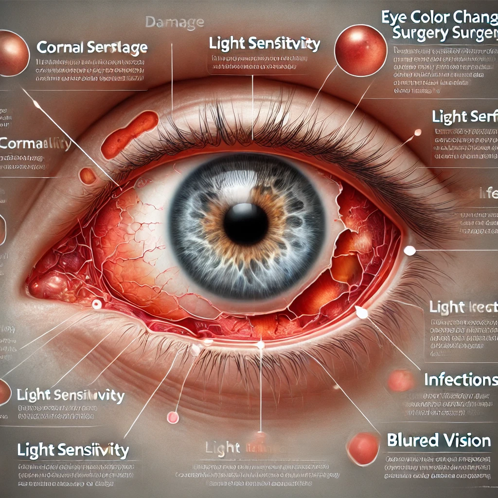 Risks and Complications of eye color change