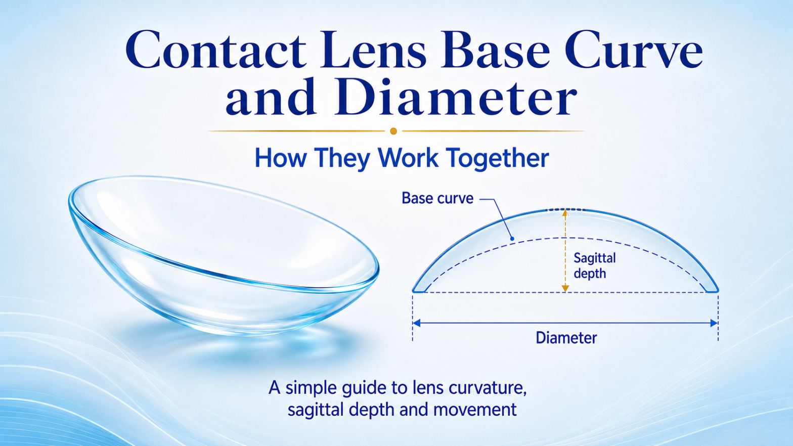 Contact Lens Base Curve and Diameter: A Simple Fit Guide