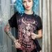 lace front wig blue short
