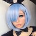 Zero Rem Cosplay wig